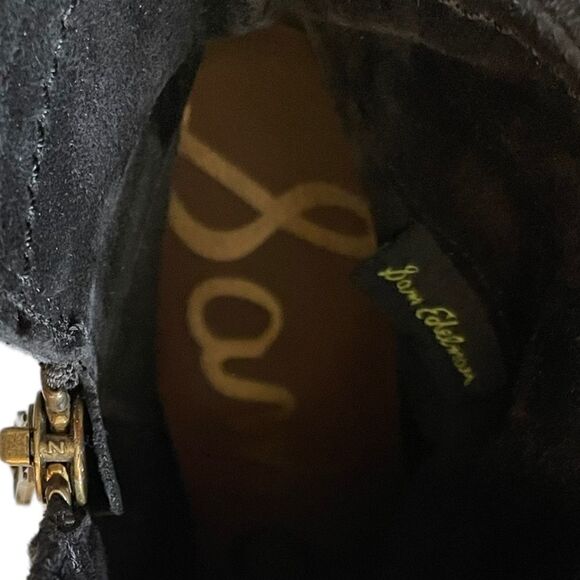 SAM EDELMAN Black Fringe Booties Size 10 - Picture 11 of 13